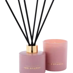 Direct Verzonden Ted Sparks Kaars & Geurstokjes Gift Set M - Cypress & Cardamom