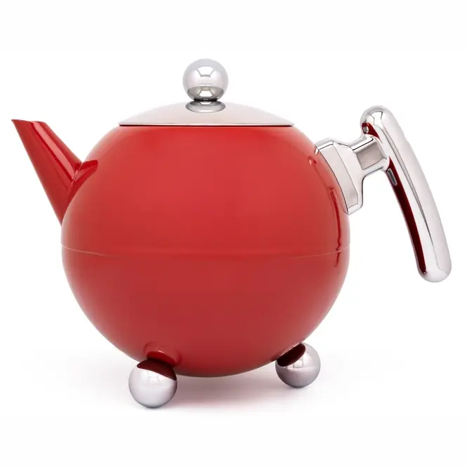 Aanbieding Bredemeijer Theepot Duet Bella Ronde 1,2L - carmine red