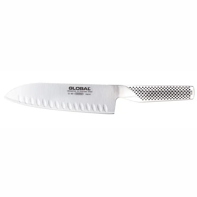 Aanbieding Global G80 Santokumes - 20 cm - Kuiltjes