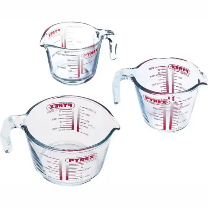 Bestseller Maatbeker, Set van 3 Stuks - Pyrex Classic Prepware