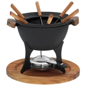 Voordeelprijs Fondueset Country Gietijzer, Zwart - Kela