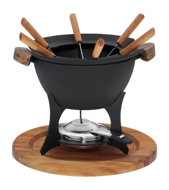 Voordeelprijs Fondueset Country Gietijzer, Zwart - Kela