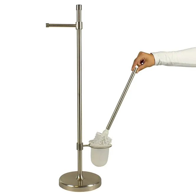 Beperkt Aanbod Kela - Wega Toiletrol en wc-bostel Houder - Zilver - Kela