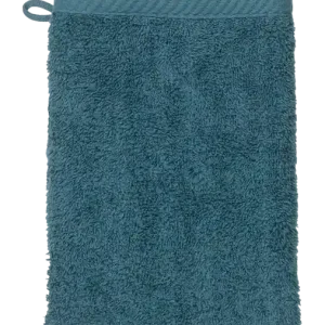 Washandje, 15 x 21 cm, Teal Blauw - Kela Leonora Exclusieve Aanbieding