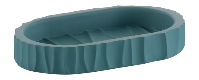 Uitverkoop Zeephouder, Polyresin, Teal Blauw - Kela Merida